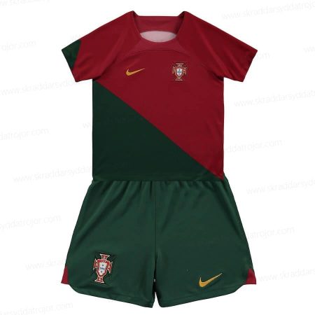 Portugal Hemmatröja Fotbollsset för barn 2022